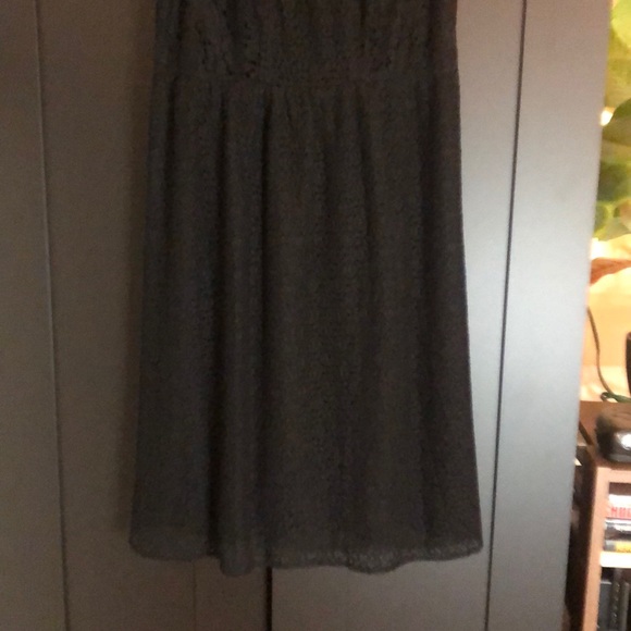 NWT! Black mixed lace LOFT lace dress size 2 - Picture 6 of 13
